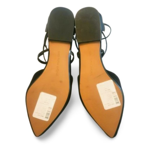 Saks Fifth Ave suede ankle strap flats 7.5 - Picture 6 of 6